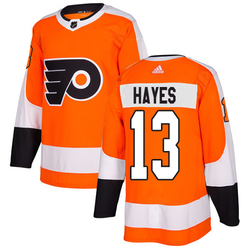 Adidas Flyers #13 Kevin Hayes Orange Home Authentic Stitched Youth NHL Jersey